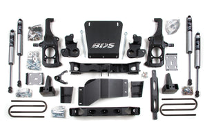 BDS Suspension 11-19 Chevy Silverado GMC Sierra 2500HD 3500HD 4WD 6.5 Inch Lift Kit FOX 2.0 Shocks
