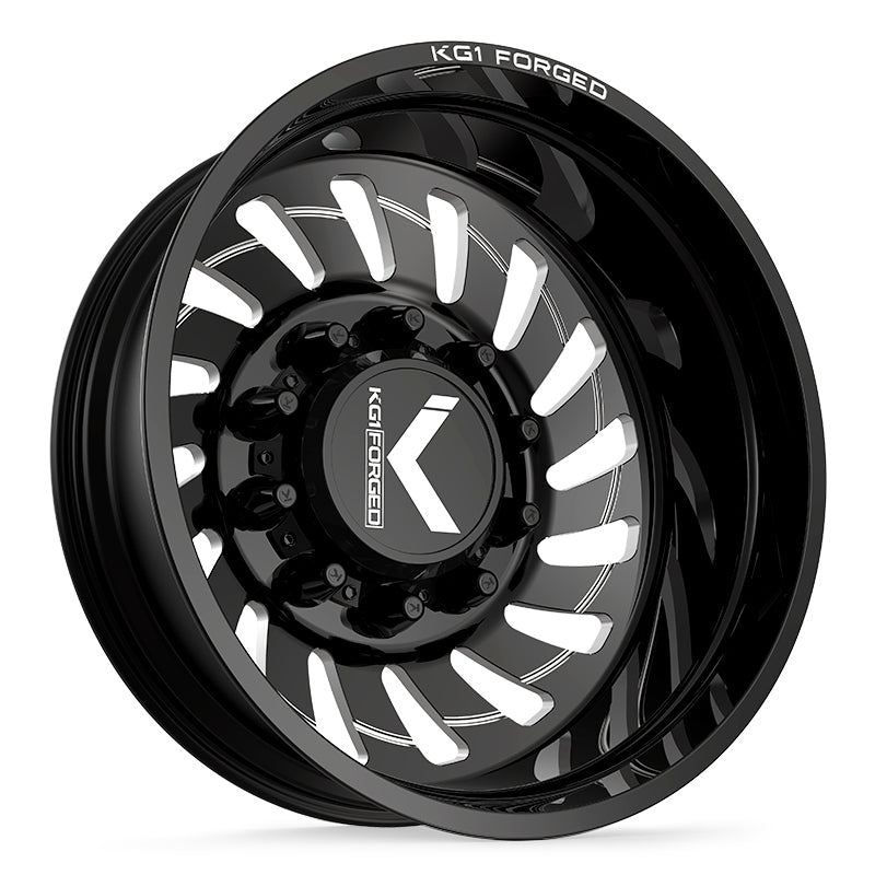 IcemanCollections 5-Hole Dually Budd Style Custom Wheels & Tires Set - 1/24 1/25 Scale Model Kit