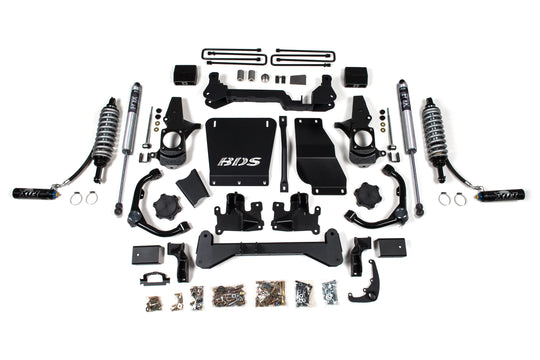 BDS Suspension 01-10 Chevy Silverado GMC Sierra 2500HD 3500HD 4WD 6.5 Inch Lift Kit FOX 2.5 Coil-Over Conversion FOX 2.0 Shocks
