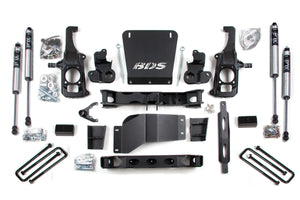 BDS Suspension 11-19 Silverado Sierra 2500HD 3500HD 4WD 6.5 Inch Lift Kit FOX 2.0 Shocks