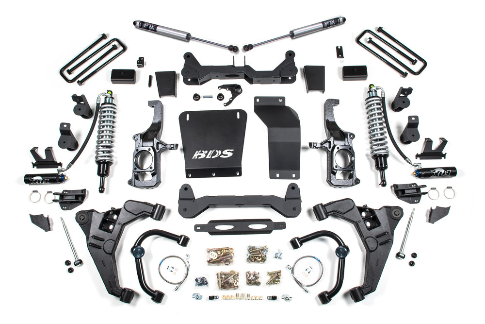 BDS Suspension 11-19 Silverado Sierra 2500HD 3500HD 4WD 6.5 Inch Lift Kit FOX 2.5 Coil-Over Conversion