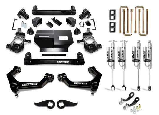 Cognito Motorsports 20-25 Silverado Sierra 2500HD 3500HD 2WD 4WD 5-Inch Standard Lift Kit With Fox Reservoir 2.0 Shocks 110-P1270