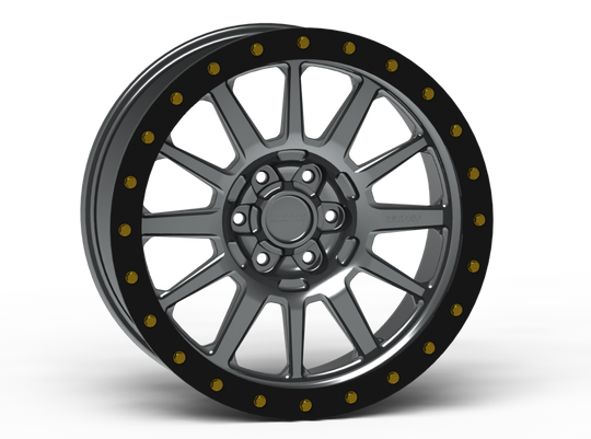 INNOV8 RACING G600 20 X 9" 5/6 LUG SIMULATED BEADLOCK WHEEL