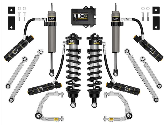 Icon Vehicle Dynamics 2022+ Toyota Tundra 1.25 To 3.25 Inch Stage 4 Suspension System 3.0 W/ Billet UCA K53214