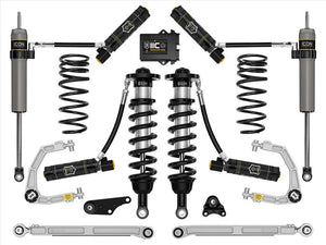 Icon Vehicle Dynamics 2024+ Toyota Tacoma 4WD 1.25 To 3 Inch Stage 10 Suspension System W/ Billet UCA Triple Rate Rear Springs K53300S