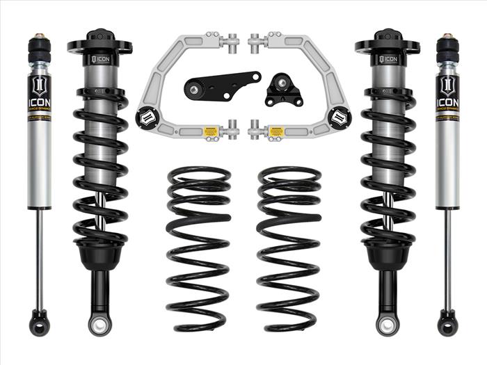 Icon Vehicle Dynamics 2024+ Toyota Tacoma 4WD 1.25 To 3 Inch Stage 2 Suspension System W/ Billet UCA Triple Rate Rear Spring K53292S
