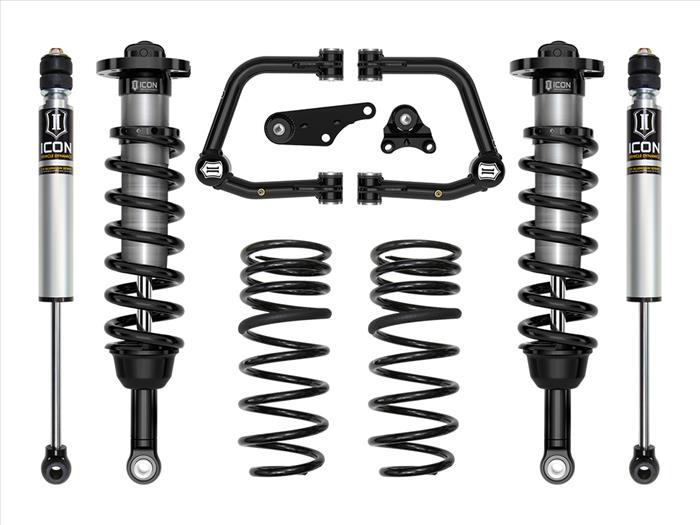 Icon Vehicle Dynamics 2024+ Toyota Tacoma 4WD 1.25 To 3 Inch Stage 2 Suspension System W/ Tubular UCA Triple Rate Rear Springs K53292TS
