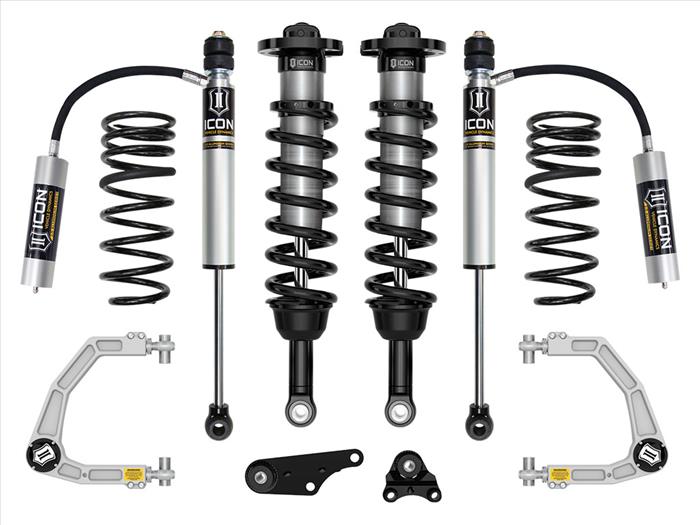 Icon Vehicle Dynamics 2024+ Toyota Tacoma 4WD 1.25 To 3 Inch Stage 3 Suspension System W/ Billet UCA Triple Rate Rear Springs K53293S