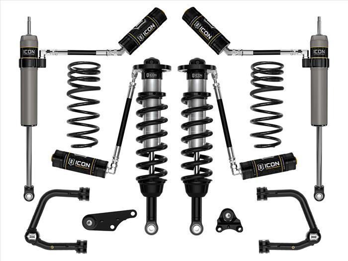 Icon Vehicle Dynamics 2024+ Toyota Tacoma 4WD 1.25 To 3 Inch Stage 4 Suspension System W/ Tubular UCA Triple Rate Rear Springs K53294TS
