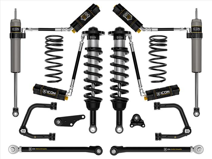 Icon Vehicle Dynamics 2024+ Toyota Tacoma 4WD 1.25 To 3 Inch Stage 8 Suspension System W/ Tubular UCA Triple Rate Rear Springs K53298TS