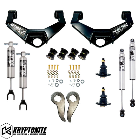 Kryptonite Products 2020+ GM 2500HD 3500HD Stage 4 Leveling Kit With Fox 2.5 HTO Performance Series Shocks KR20STAGE4FOX