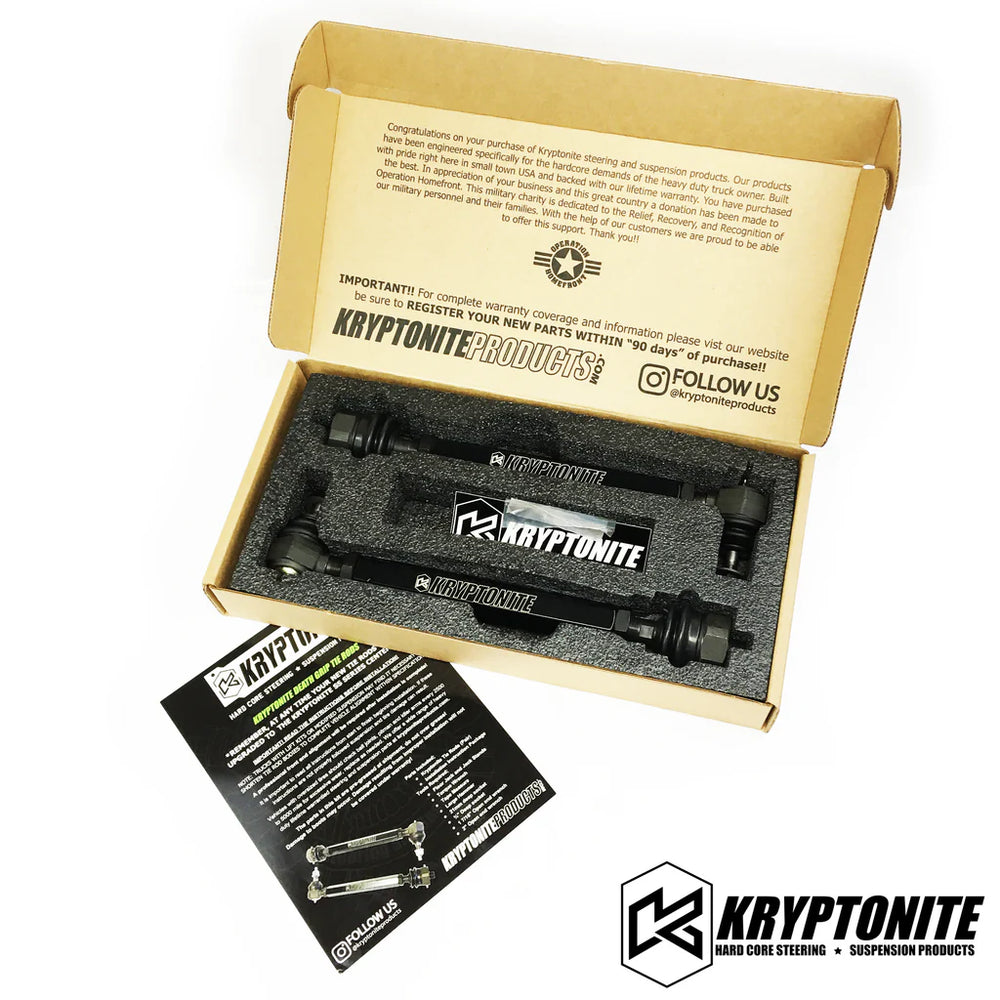 Kryptonite Products 2020-2024 GM 2500HD 3500HD Death Grip Tie Rods KRTR11