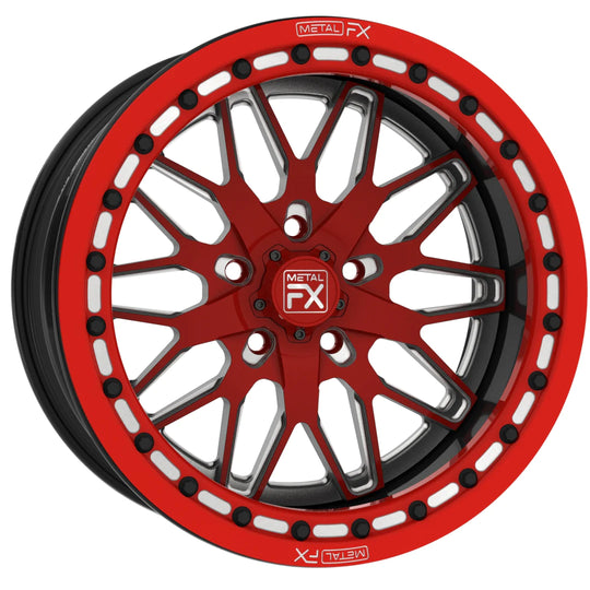 Metal FX Offroad Reaper R 17 x 7 17 x 10 Forged 3-Piece Beadlock Custom Polaris 5-Lug Forged Beadlock