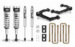 Cognito Motorsports 19-23 Silverado Sierra 1500 2WD 4WD 3-Inch Performance Leveling Kit With Fox Coilover 2.0 Shocks