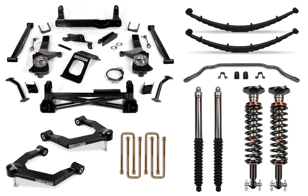 Cognito Motorsports 19-24 Silverado Sierra 1500 Including Trailboss AT4 2WD 4WD 8-Inch Performance Lift Kit With Elka 2.0 Shocks