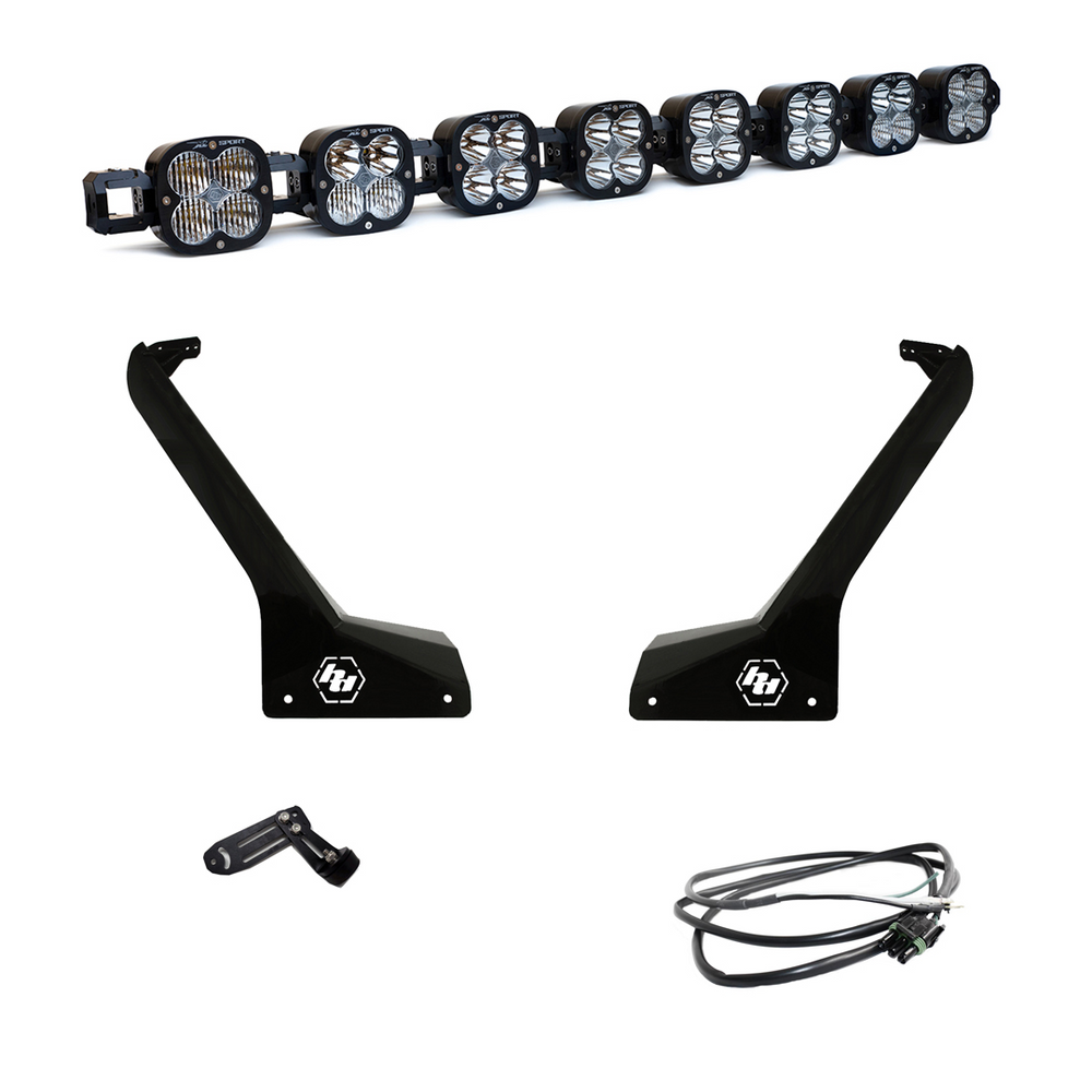 
                
                    Load image into Gallery viewer, 18-Up Jeep JL/JT 8 XL Linkable Roof Bar LED Light Kit w/Upfitter
                
            