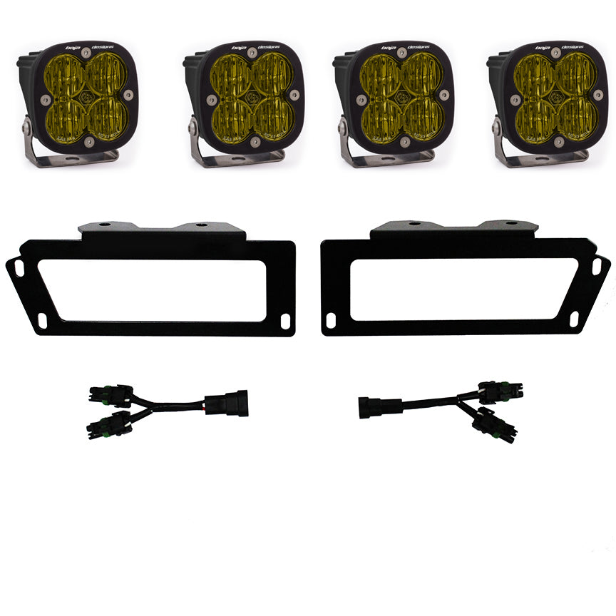 10-18 Ram 1500 2500HD 3500HD Fog Lights SAE Fog Pocket Kit Amber FPK