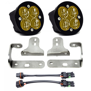 18-Up Jeep Wrangler Sport JL Fog Light Squadron-R SAE Fog Pocket Kit Amber