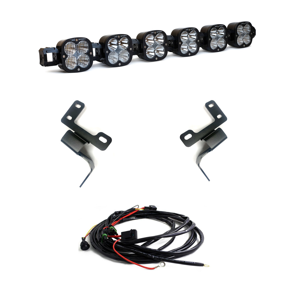 21-Up Ford Bronco 6 XL Linkable Light Bar Kit Plastic Bumper Mount