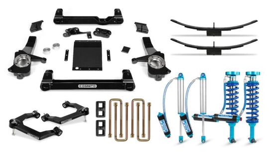 Cognito Motorsports 19-24 Silverado Sierra 1500 Including Trailboss AT4 2WD 4WD 6-Inch Elite Lift Kit with King 2.5 Remote Reservoir Shocks 510-P0955