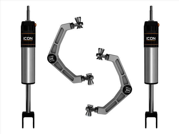 Icon Vehicle Dynamics 2020-Up GM 2500HD 3500HD 0 to 2 Inch IR Shock System W/ Billet Upper Control Arms