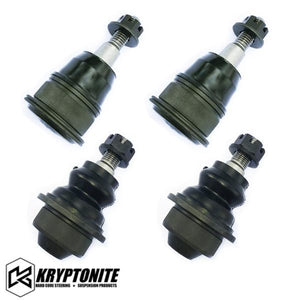 
                
                    Load image into Gallery viewer, Kryptonite Products 2001-2010 GM 2500HD 3500HD Upper And Lower Ball Joint Package (STOCK CONTROL ARMS)
                
            