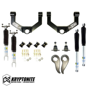 Kryptonite Products 2020-2023 GM 2500HD 3500HD Stage 3 Leveling Kit With Bilstein Shocks